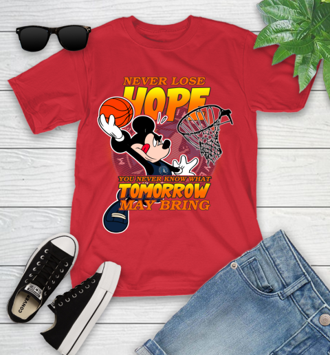 Minnesota Timberwolves NBA Basketball Mickey Disney Never Lose Hope Youth T-Shirt 13