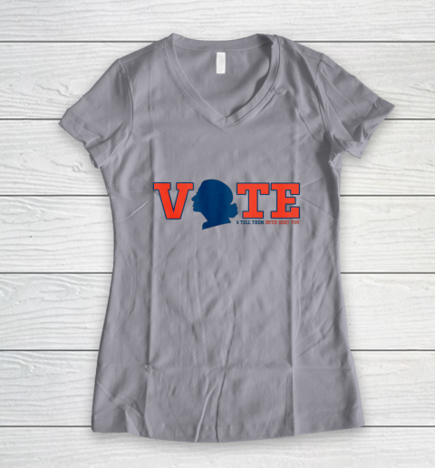 Vote Tell Them Ruth Sent You RBG Vote Shirt Notorious Women's V-Neck T-Shirt 2