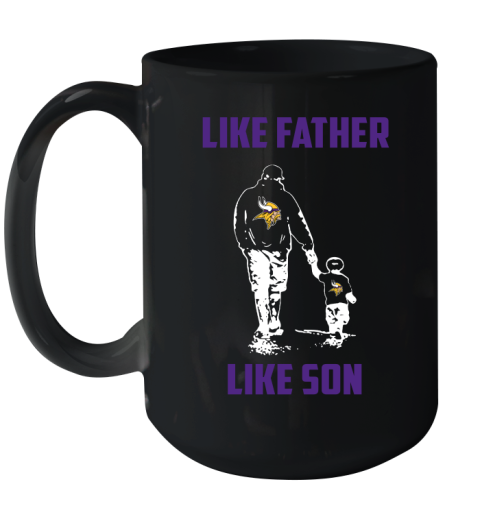 Minnesota Vikings NFL Football Like Father Like Son Sports Ceramic Mug 15oz