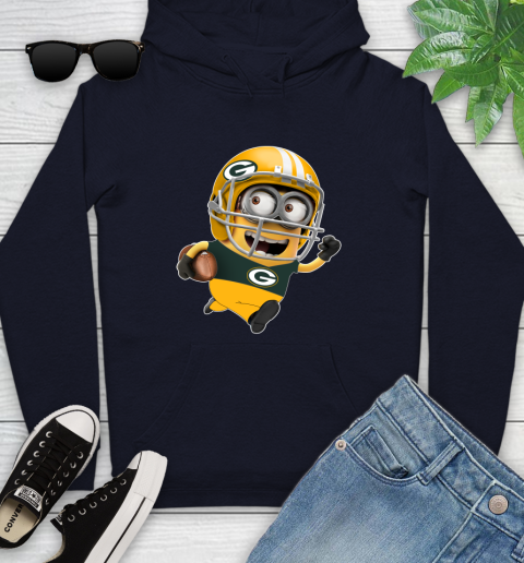 NFL Green Bay Packers Minions Disney Football Sports Youth Hoodie 4