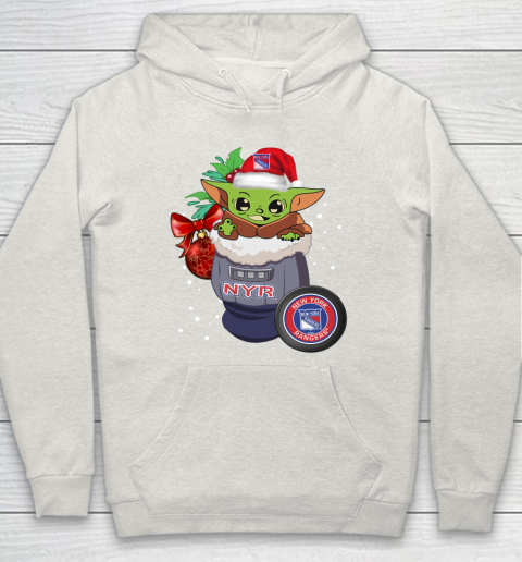 New York Rangers Christmas Baby Yoda Star Wars Funny Happy NHL Hoodie 12