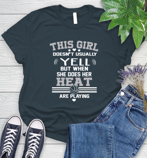 Miami Heat NBA Basketball I Yell When My Team Is Playing Women's T-Shirt 11