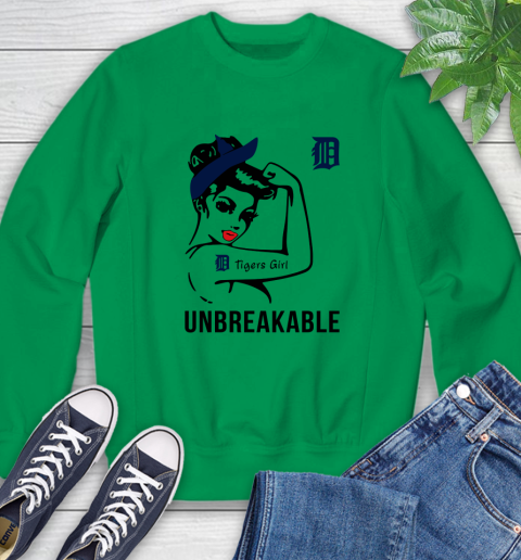 MLB Detroit Tigers Girl Unbreakable Baseball Sports Sweatshirt 4
