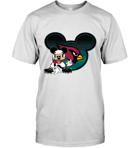 NFL Arizona Cardinals Mickey Mouse Disney Football T Shirt