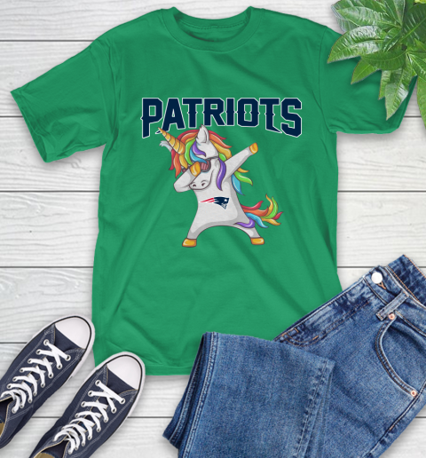 New England Patriots NFL Football Funny Unicorn Dabbing Sports T-Shirt 19