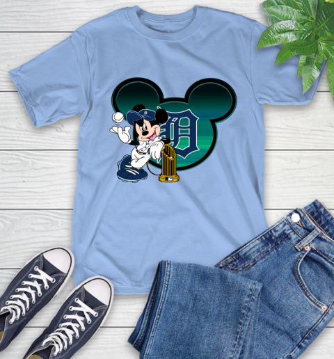 MLB Detroit Tigers The Commissioner's Trophy Mickey Mouse Disney T-Shirt 11