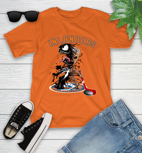 NHL New York Islanders Hockey Venom Groot Guardians Of The Galaxy Youth T-Shirt 7