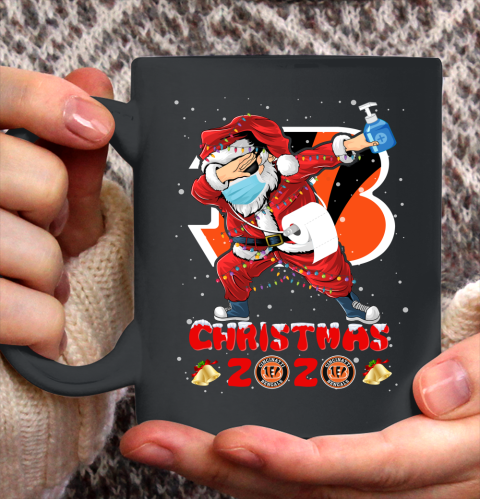Cincinnati Bengals Funny Santa Claus Dabbing Christmas 2020 NFL Ceramic Mug 11oz 2