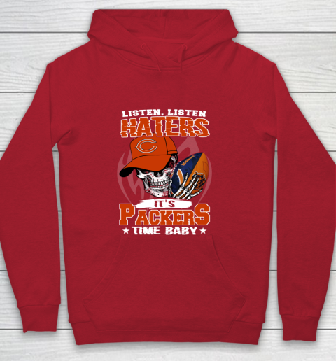 Listen Haters It is BEARS Time Baby NFL Youth Hoodie 7