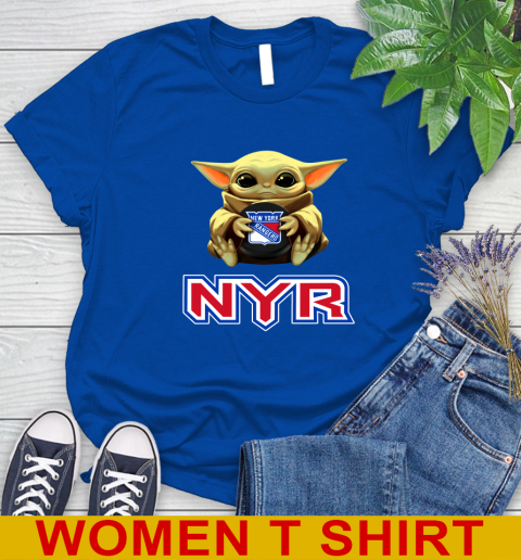 NHL Hockey New York Rangers Star Wars Baby Yoda Shirt 97