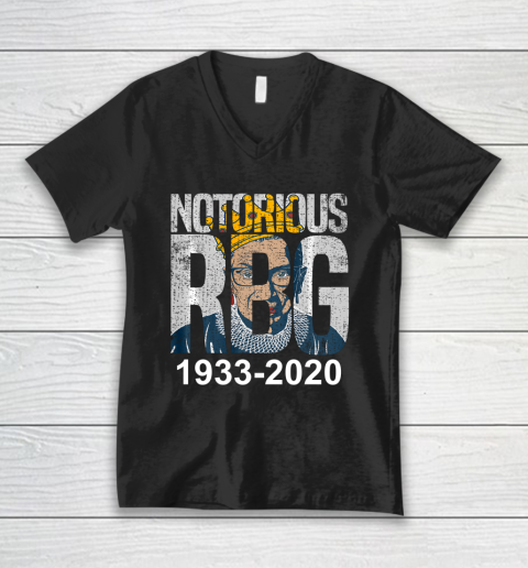 RIP Ruth Bader Ginsberg RBG 1933  2020 V-Neck T-Shirt