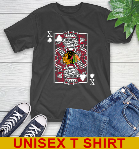 Chicago Blackhawks NHL Hockey The King Of Spades Death Cards Shirt T-Shirt