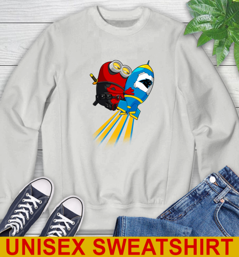 NFL Football Carolina Panthers Deadpool Minion Marvel Shirt Sweatshirt 5