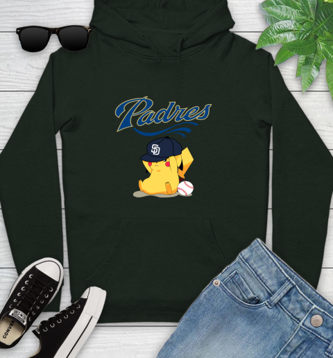 MLB Pikachu Baseball Sports San Diego Padres Youth Hoodie 13