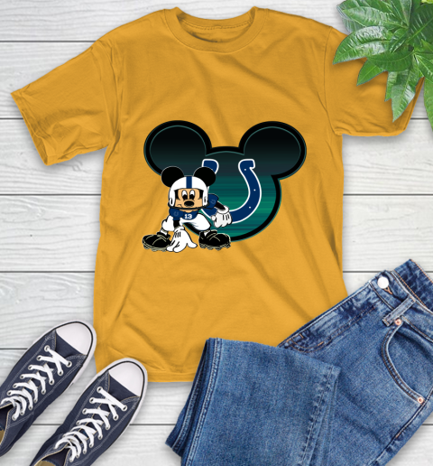 NFL Indianapolis Colts Mickey Mouse Disney Football T Shirt T-Shirt 3