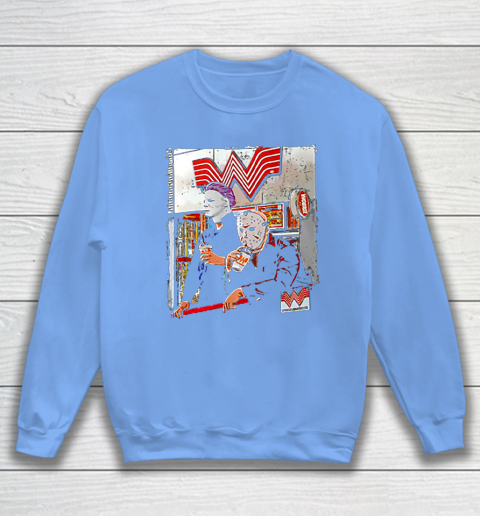 Michael Myers and Jason Voorhees drinking Whataburger Sweatshirt 8
