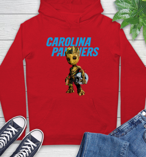 Carolina Panthers NFL Football Groot Marvel Guardians Of The Galaxy Hoodie 10