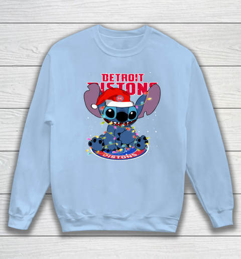 Detroit Pistons NBA noel stitch Basketball Christmas Sweatshirt 4