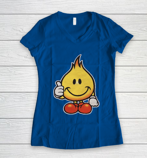 World Industries Flame Boy Hook Ups Skate Hookups Hook Ups 90's Vintage Women's V-Neck T-Shirt 7