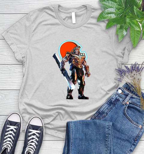 NFL Thanos Gauntlet Avengers Endgame Football Cleveland Browns Women's T-Shirt