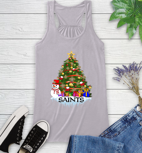 New Orleans Saints Merry Christmas NFL Football Sports Racerback Tank 5