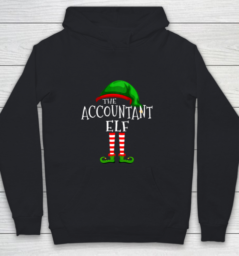 Accountant Elf Family Matching Group Christmas Gift Funny Youth Hoodie