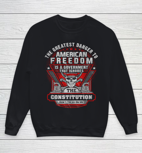 Veteran Shirt Gun Control American Freedom Youth Sweatshirt
