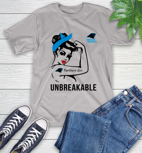 NFL Carolina Panthers Girl Unbreakable Football Sports T-Shirt 12