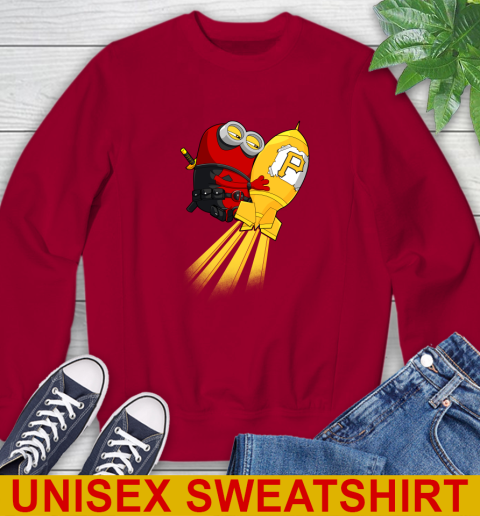 MLB Baseball Pittsburgh Pirates Deadpool Minion Marvel Shirt Sweatshirt 9