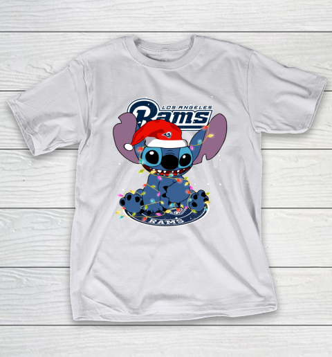 Los Angeles Rams NFL Football noel stitch Christmas T-Shirt 9