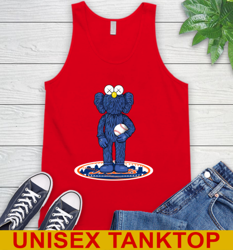 MLB Baseball New York Mets Kaws Bff Blue Figure Shirt Tank Top 6