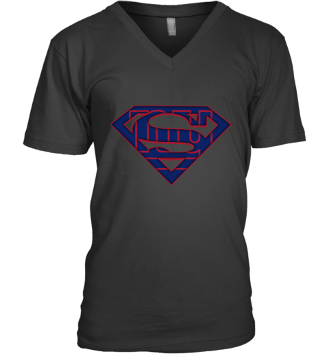 We Are Undefeatable The New York Giants x Superman NFL V-Neck T-Shirt
