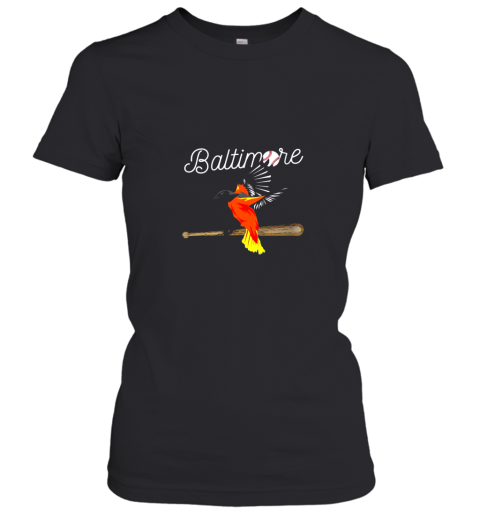 Baltimore Oriole Baseball Shirt Original Bird Design Women's T-Shirt