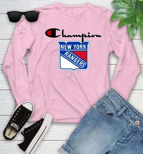 NHL Hockey New York Rangers Champion Shirt Youth Long Sleeve 8