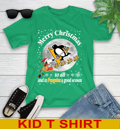 Pittsburgh Penguins Merry Christmas To All And To Penguins A Good Season NHL Hockey Sports Youth T-Shirt 7