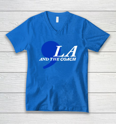 Harris Walz 2024 Comma La and The Coach V-Neck T-Shirt 4