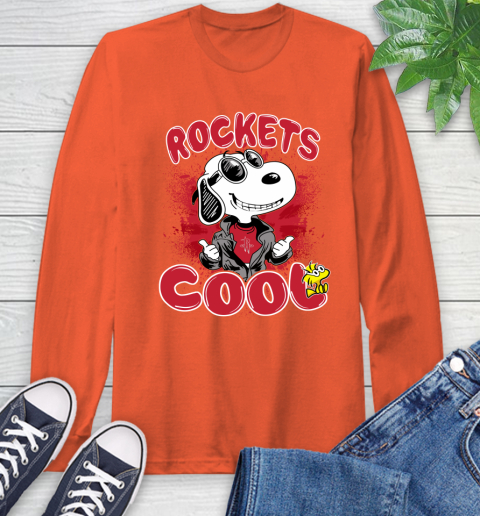 NBA Basketball Houston Rockets Cool Snoopy Shirt Long Sleeve T-Shirt 4