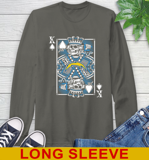 Los Angeles Chargers NFL Football The King Of Spades Death Cards Shirt Long Sleeve T-Shirt 10