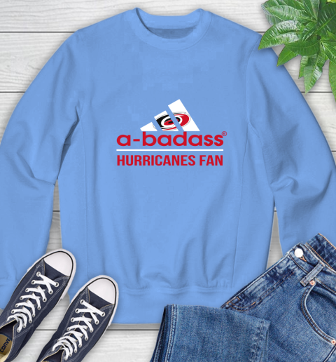 NHL A Badass Carolina Hurricanes Fan Adidas Hockey Sports Sweatshirt 11