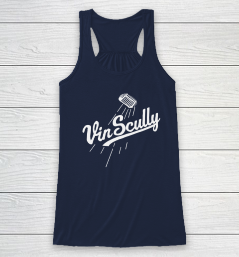 Vin Scully Microphone Racerback Tank 5
