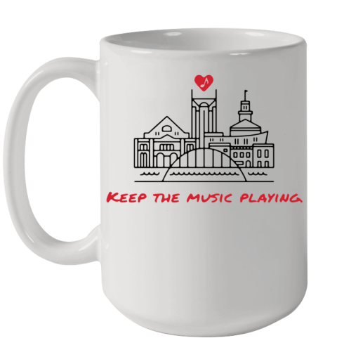 Keep The Music Playing Nashville Ceramic Mug 15oz