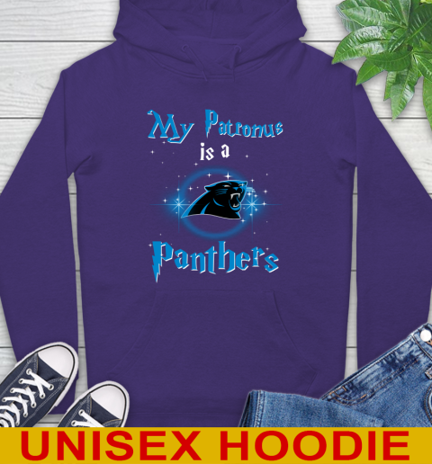 NFL Football Harry Potter My Patronus Is A Carolina Panthers Hoodie 5