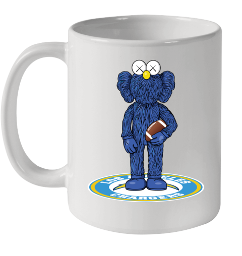 NFL Football Los Angeles Chargers Kaws Bff Blue Figure Shirt Ceramic Mug 11oz