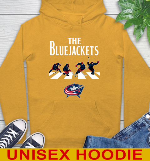 NHL Hockey Columbus Blue Jackets The Beatles Rock Band Shirt Hoodie 2