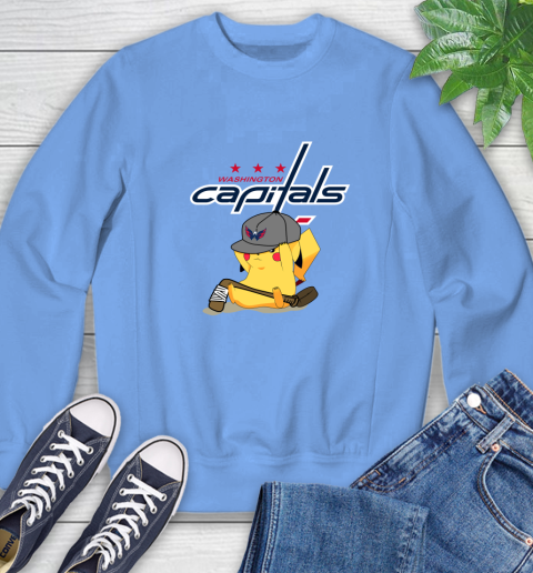 NHL Pikachu Hockey Sports Washington Capitals Sweatshirt 11