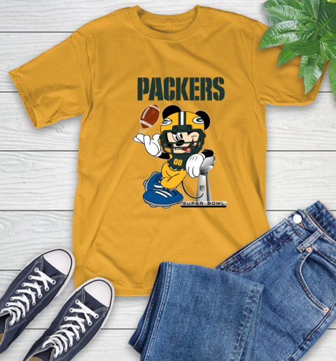 NFL Green Bay Packers Mickey Mouse Disney Super Bowl Football T Shirt T-Shirt 15