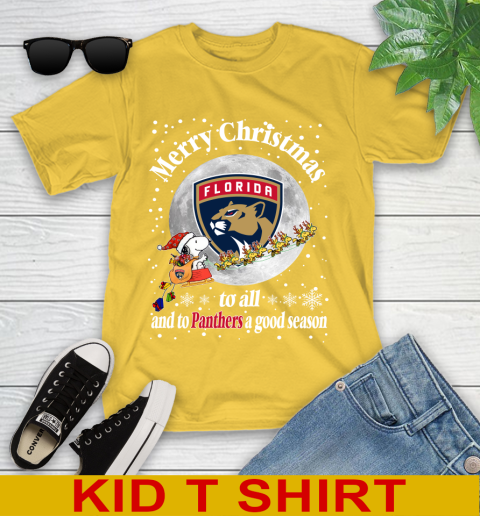 Florida Panthers Merry Christmas To All And To Panthers A Good Season NHL Hockey Sports Youth T-Shirt 9