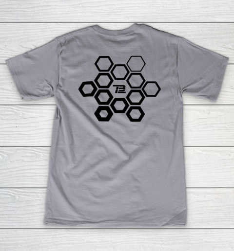 Tb X Tb Print In Front And Back Women's V-Neck T-Shirt 10
