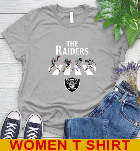 NFL Football Oakland Raiders The Beatles Rock Band Shirt Women's T-Shirt 5