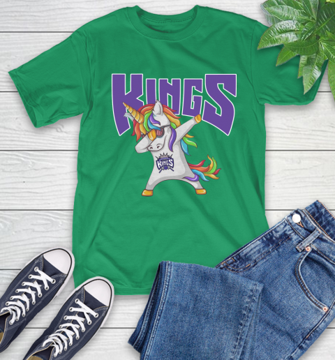 Sacramento Kings NBA Basketball Funny Unicorn Dabbing Sports T-Shirt 7